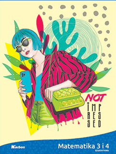 Pisanka Matematika 3 i 4 KARBON MIX, B5 kvadratići, 48 listova, meki uvez