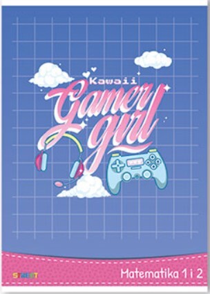 Pisanka Matematika 1 i 2  STREET GOLD MIX, B5 kvadratići, 24 lista, meki uvez