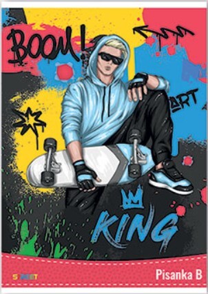 Pisanka B  STREET GOLD MIX, B5 linije, 16 listova, meki uvez