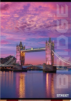 Bilježnica STREET GOLD MIX, B5 geometrija, 16 listova, meki uvez