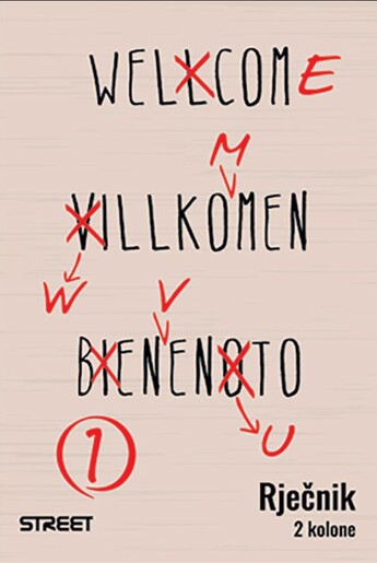 Rječnik školski, 2 kolone, A6 linije, 40 listova, meki uvez