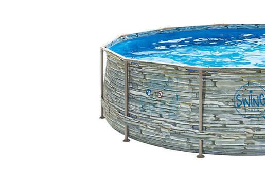 MOUNTFIELD, montažni bazen, Frame Stone, 366 x 91