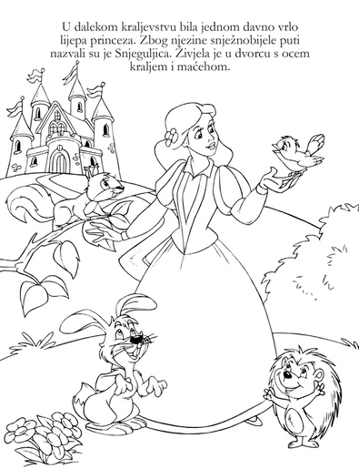 Mala bojanka Snjeguljica i 7 patuljaka