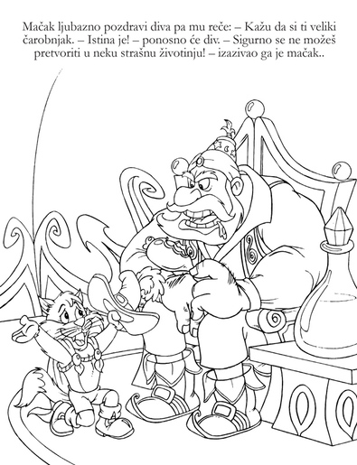 Mala bojanka Mačak u čizmama