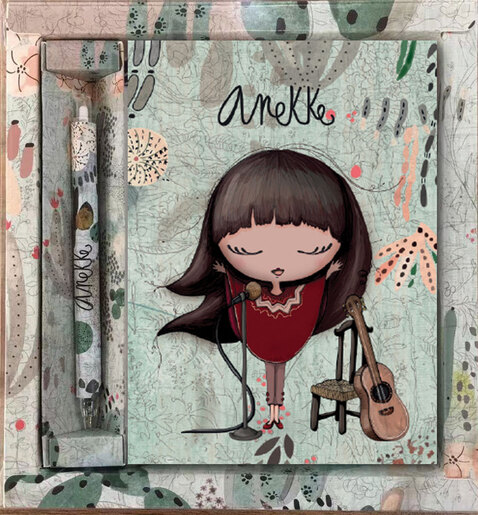 Poklon set Anekke: notes A5 + kemijska olovka