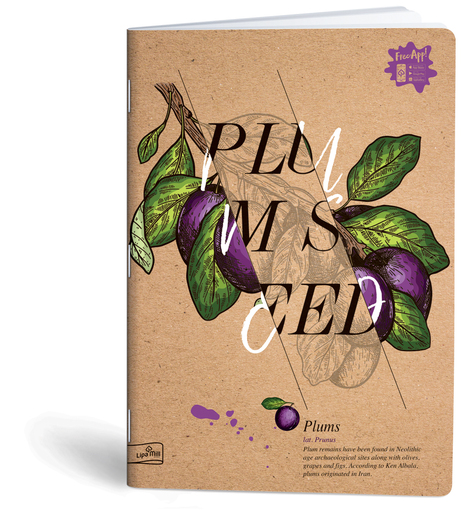 Bilježnica Natur, A4 kvadratići, 40 listova, meki uvez