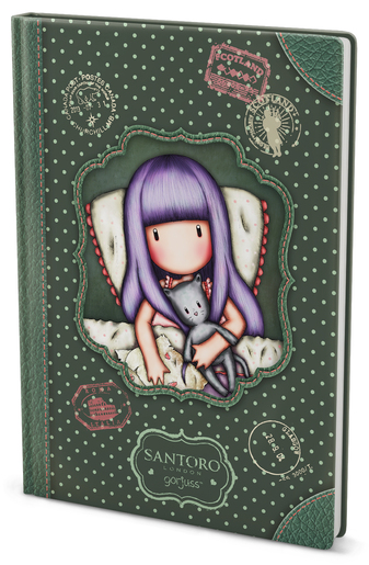 Bilježnica Gorjuss, A5 kvadratići, 96 listova, tvrdi uvez