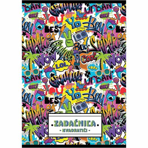 Zadaćnica ILIJANUM, A4 kvadratići, 12 listova, meki uvez