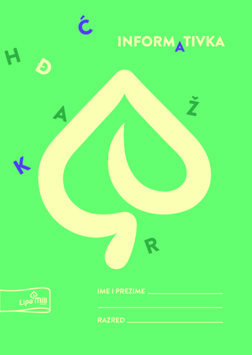 Informativka LIPA MILL, B6 linije, 40 listova, meki uvez