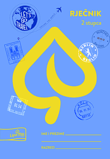 Riječnik školski, 2 stupca, A6 linije, 40 listova, meki uvez