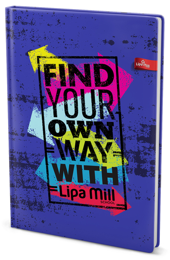 Bilježnica LIPA MILL, A4 geometrija, 96 listova, tvrdi uvez