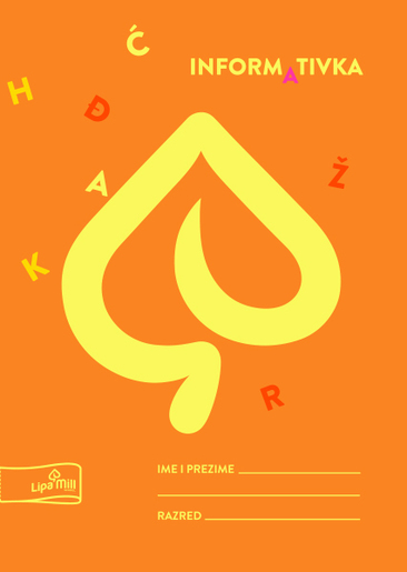 Informativka LIPA MILL, B6 linije, 40 listova, meki uvez