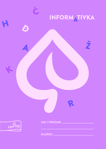 Informativka LIPA MILL, B6 linije, 40 listova, meki uvez