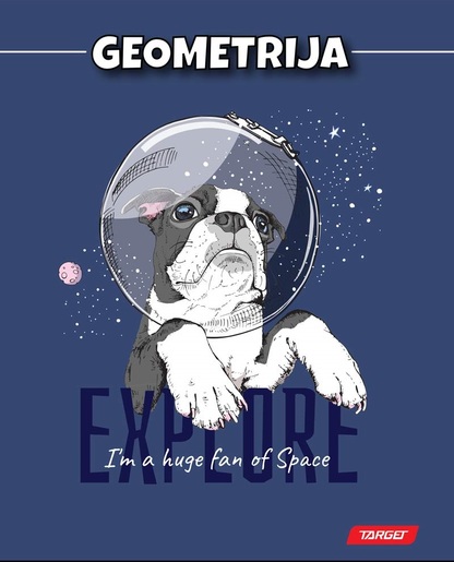 Bilježnica TARGET, B5 geometrija, 16 listova, meko izdanje