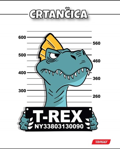 Crtančica TARGET, B5 linije, 16 listova, meko izdanje