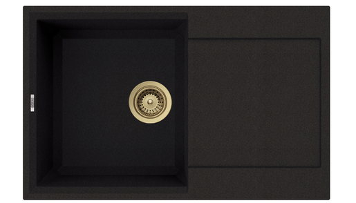 Elleci Easy 300 sudoper + Zora PVD slavina Nero/Zlato