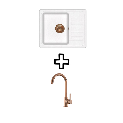 Aquasanita Notus SQ102W + Vida PVD Alba/Bakar