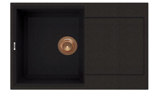 Elleci Easy 300 sudoperi + Vida PVD  slavina Nero/Bakar