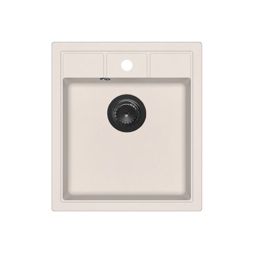 Set Nova SQN100W sudoper + Vida PVD slavina, Alba/Grafit