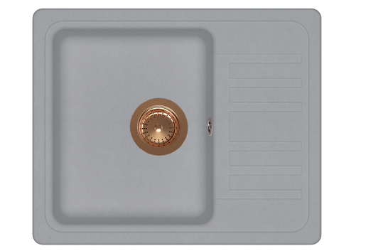 Set Notus SQ102W sudoper + Zora PVD slavina, Alumetallic/Bakar
