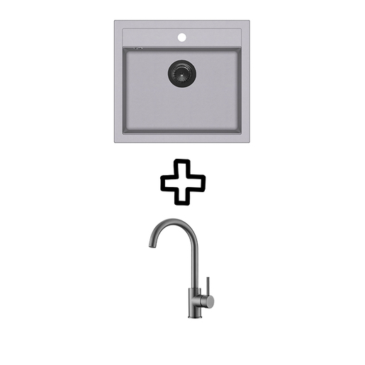 Helika Quadro SQQ100W + Vida PVD Alumetallic/Grafit