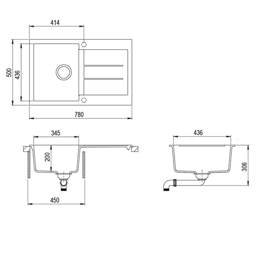 Set Tesa SQT101W + Vida PVD Alumetallic/Bakar