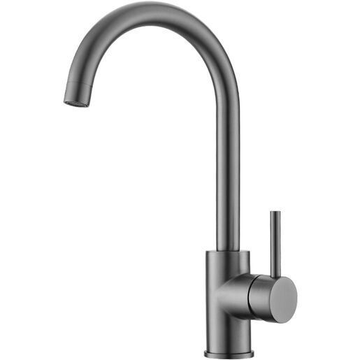 Set Nova SQN100W sudoper + Vida PVD slavina, Black metallic/Grafit