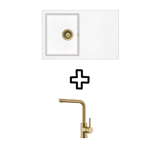 Set Tesa SQT101W + Zora PVD Alba/Zlato