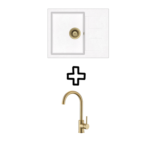 Set Tesa SQT102W + Vida PVD Alba/Zlato
