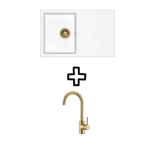 Set Tesa SQT101W + Vida PVD Alba/Zlato