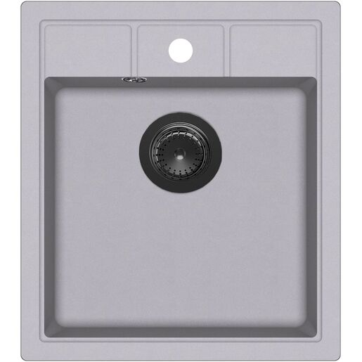 Set Nova SQN100W sudoper + Vida PVD slavina, Alumetallic/Grafit