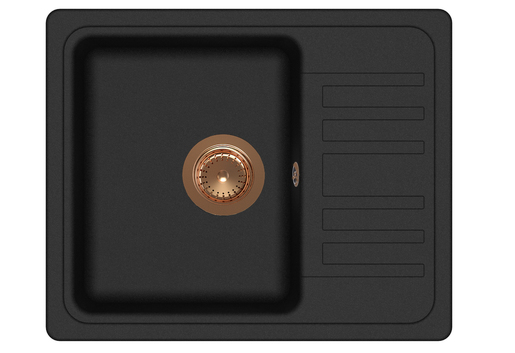 Aquasanita Notus SQ102W + Vida PVD Black metallic/Bakar