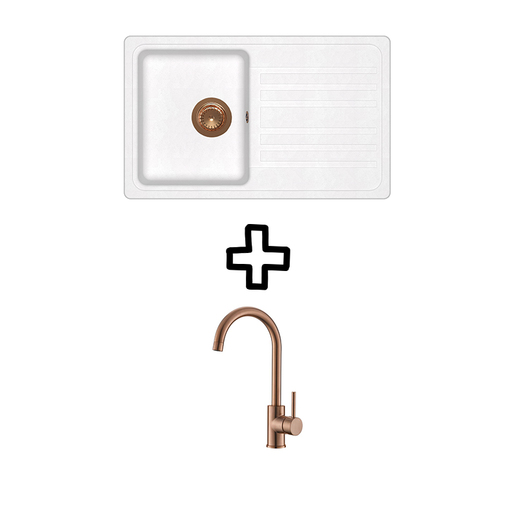Aquasanita Notus SQ101W + Vida PVD Alba/Bakar