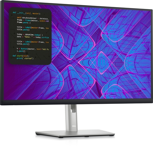 Dell 27" monitor P2723QE, IPS 4K UHD, 60Hz, 8ms, HDMI, DisplayPort, 4x USB, USB-C hub, RJ45, Pivot