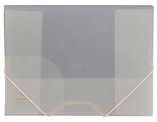 Fascikl s gumicom transparent BLUE INK A4, bijela