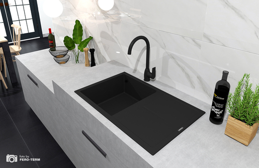 VOXORT Tea Black miješalica za sudoper