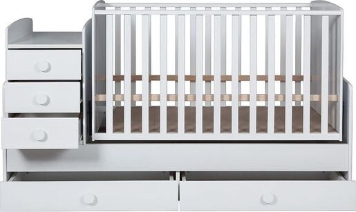 BebiSnovi dječji krevetić 3u1 Medo, bijela