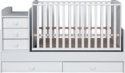 BebiSnovi dječji krevetić 3u1 Medo, bijela