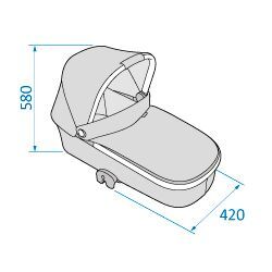 Maxi-Cosi košara Oria, Essential Graphite, siva