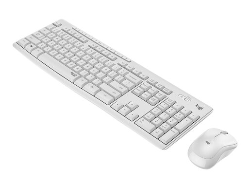 Logitech MK295 Silent Wireless Combo, bežična tipkovnica + miš, bijela, USB (920-009824)