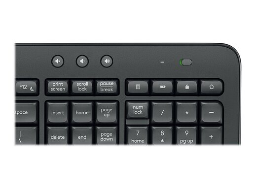 Logitech MK545 Advanced Combo, bežična tipkovnica + miš, crna, Unifying receiver USB (920-008923)
