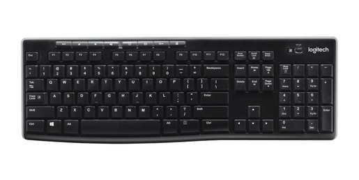 Logitech K270, bežična tipkovnica, crna, Unifying receiver, USB (920-003738)