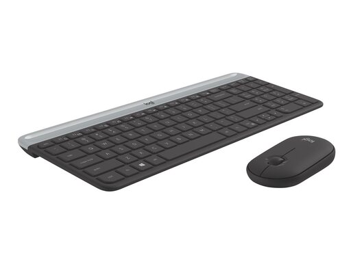 Logitech MK470 Slim Wireless, bežična tipkovnica + miš, crna (920-009264)