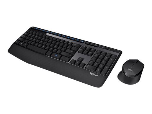 Logitech MK345 Wireless Desktop, bežična tipkovnica + miš, crna, USB (920-006489)