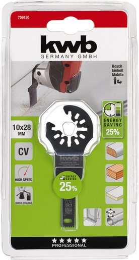 KWB Multi-tool nastavak za drvo, laminat, plastiku, CV, 10x28 mm