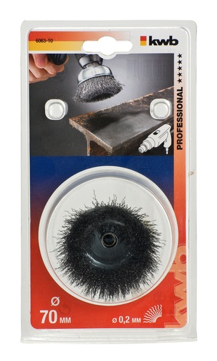 KWB lončasta četka za bušilicu 75 mm, HSS čelične žice