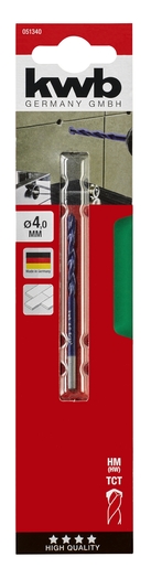 KWB svrdlo za keramiku, 4 mm, TCT