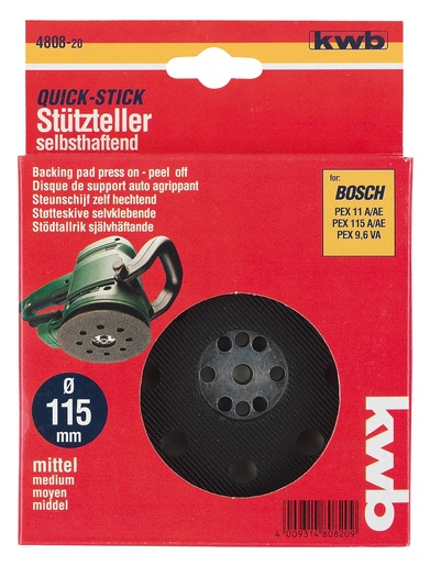KWB Qick-Stick držač papira za ekscentrične brusilice, Ø 115 mm