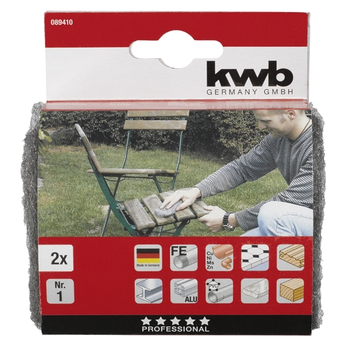 KWB čelični jastučić za čišćenje, MEDIUM, 2/1