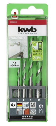 KWB AKKU-TOP set svrdla za granit, 5-10 mm, 4/1